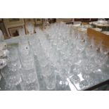 A suite of Royal Doulton glassware and other similar glassware (qty)