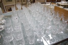 A suite of Royal Doulton glassware and other similar glassware (qty)