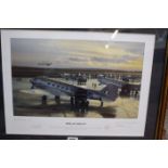 After Mark Postlethwaite 'Berlin Aircraft' Limited edition print no. 68/750 Signed in pencil 30.