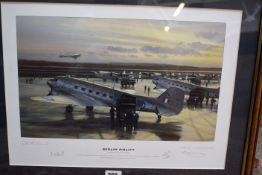 After Mark Postlethwaite 'Berlin Aircraft' Limited edition print no. 68/750 Signed in pencil 30.