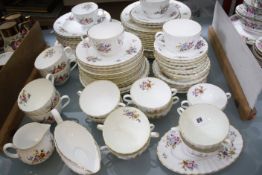 A Royal Worcester 'Roanoke' pattern part tea and dinner service