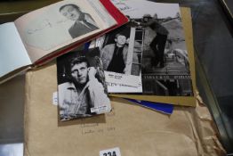 A quantity of 20th Century autographs to include the 'Rockin' Berries', John Leyton, David Niven,