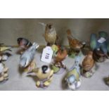 Eighteen Royal Worcester model birds -18