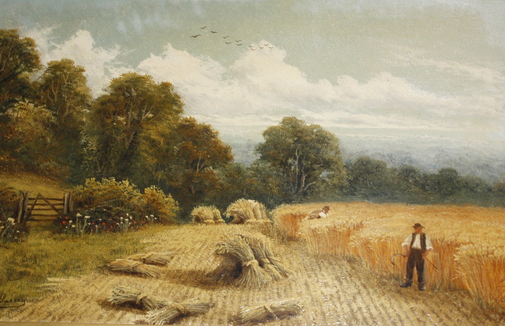 Charles H. Passey (1818 - 1895) Harvesters Oil on canvas Signed lower left 39cm x 59cm