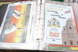 FA Cup Final football programmes, 1946-1991, in three albums, all except the 1983 replay between