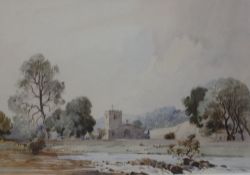 Percy Lancaster (1878 - 1951) 'Hubberholme, Wharfdale' Watercolour Signed lower right 23.5cm x 33cm;
