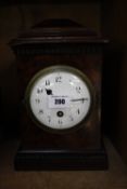 A mahogany cased French mantel clock