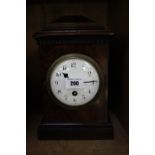 A mahogany cased French mantel clock