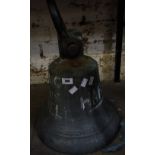 A bronze bell, approx 40cm diameter