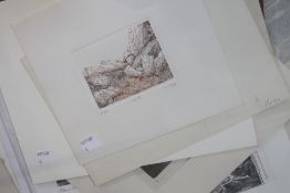 A quantity of unframed prints and pictures, many limited editions to include John Urban 'The