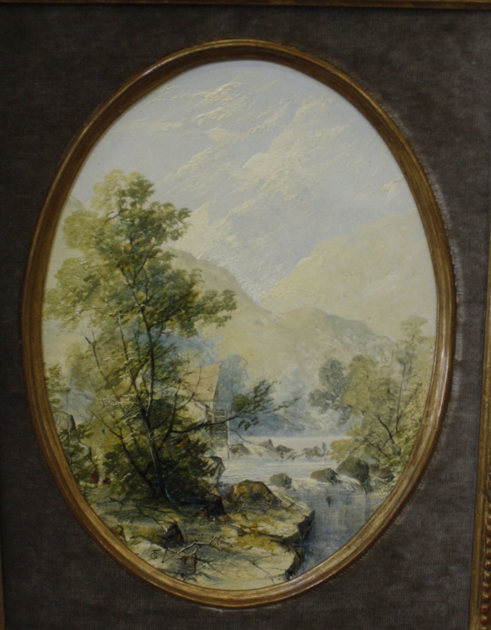 Thomas Creswick R.A. (1811-1869) 'Perthshire' Oil on board Signed with monogram TC Inscribed verso