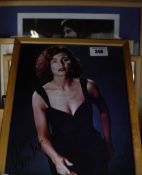 Ten framed autographed pictures of various female film stars / actresses to include Shirley