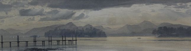 Alan Ingham (1932-2002) 'Serenity, Derwentwater, Cumbria' Watercolour Signed lower right 20cm x