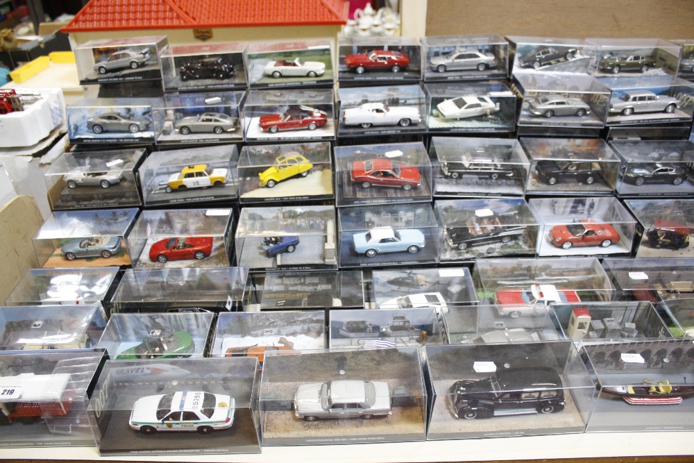 Fabbri Eaglemoss James Bond 7 diecast model vehicles, 120 all in the original boxes.