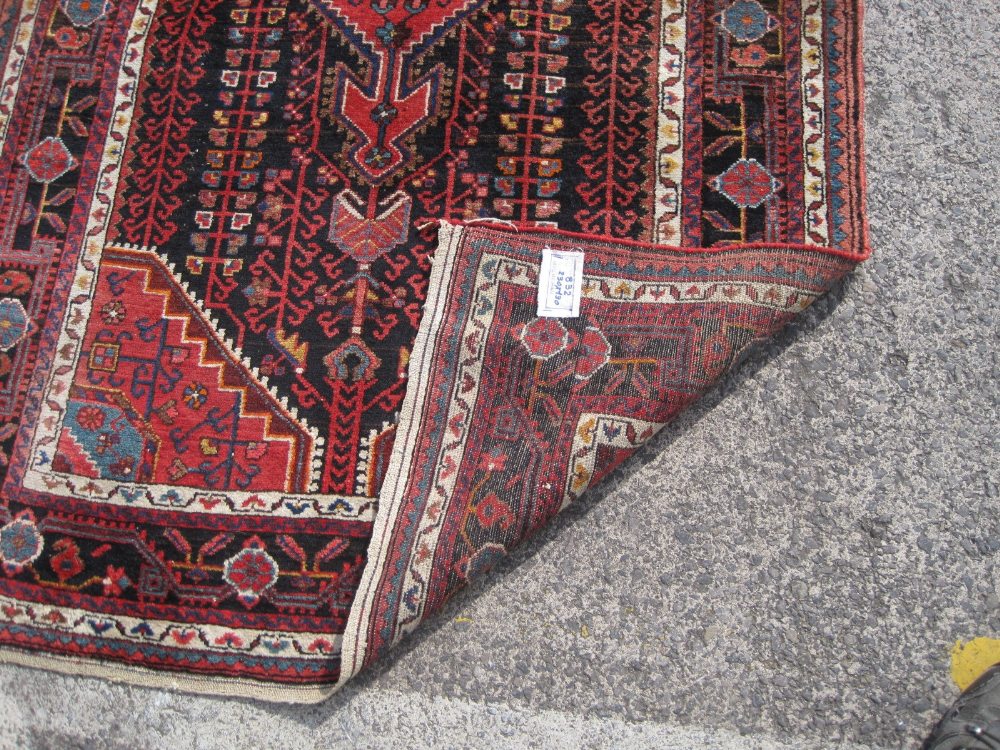 A Persian Nahavand rug 229 x 127cm - Image 2 of 2