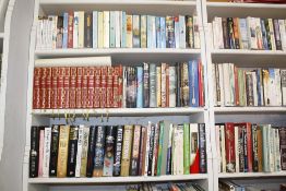 [BOOKS] Eighteen shelves of miscellaneous to include cookery interest and thirty six vols of