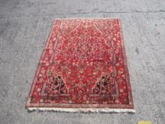 A Persian Bidjar rug 216 x 137cm