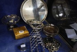 A quantity of silver plate to include salvers etc