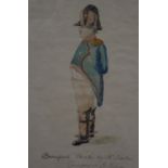 W.. Ibbatson (?) (20th Century) Bonaparte at St Helena Watercolour Signed and titled 21cm x 14cm;