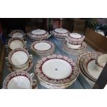 A Grindley 'Cream Petal' pattern part dinner service