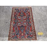 A Persian Malayer rug 122 x 72cm