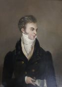 English School (19th Century) Portrait of Lord John Russell (Reform Bill) Oil on board Labelled to