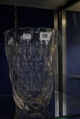 An Orrefors glass vase, 25cm high