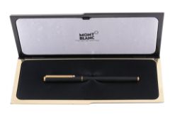 Montblanc, Slim Line, a matte black fountain pen  Montblanc, Slim Line, a matte black fountain pen,