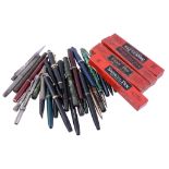 A collection of fountain pens and propelling pencils, to include  A collection of fountain pens