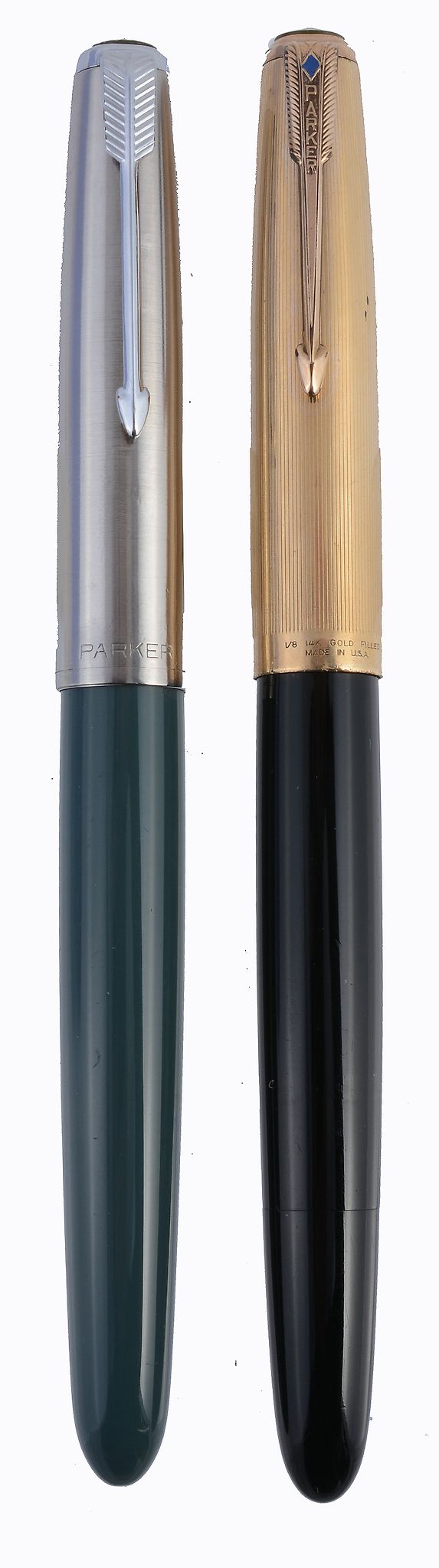 Parker, 51, a blue diamond black fountain pen  Parker, 51, a blue diamond black fountain pen  , with