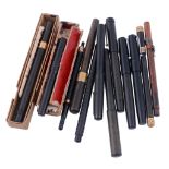 A collection of early 20th century fountain pens  A collection of early 20th century fountain pens,