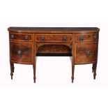 A Regency mahogany and satinwood crossbanded sideboard, circa 1810  A Regency mahogany and satinwood