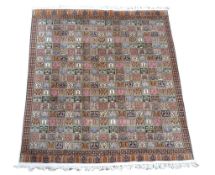 A Kashmir silk carpet, 300cm x 240cm A Kashmir silk carpet, 300cm x 240cm Please note: this carpet