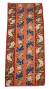 A Victorian needlework runner , approximately 287 x 99cm  A Victorian needlework runner ,