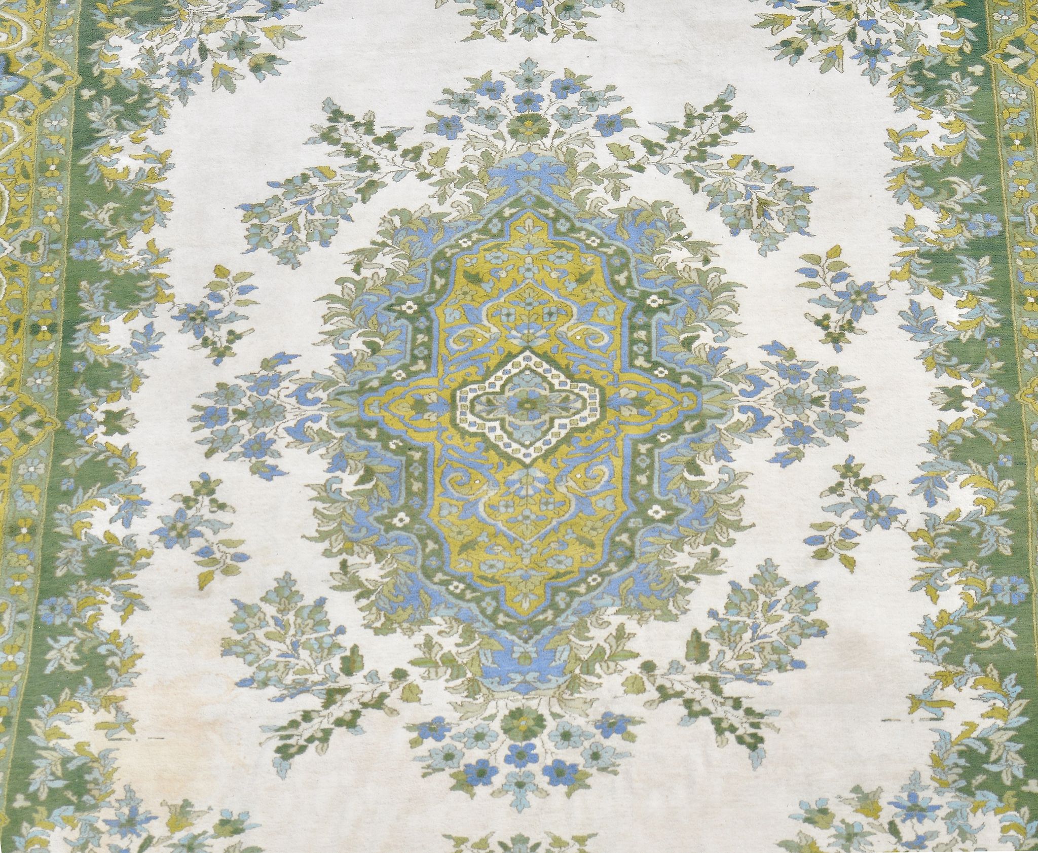 A Kashmir carpet, approximately 372cm x 277cm  A Kashmir carpet,   approximately 372cm x 277cm - Image 2 of 2