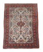 A Qum silk rug, approximately 158cm x 110cm , together with a Qum rug  A Qum silk rug,