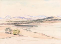 David Young Cameron (1865-1945) - In Badenoch Watercolour over graphite Inscribed title lower
