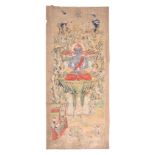 -1 A large Sino-Tibetan Daoist Temple Thangka -1 A large Sino-Tibetan Daoist Temple Thangka , with