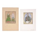 A Princess Meeting a Holy Man, Northern India, late 19th century A Princess Meeting a Holy Man,