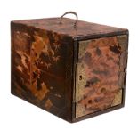 A Tortoiseshell Kodansu of typical rectangular form containing three drawers A Tortoiseshell Kodansu