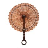 A Chinese Export tortoise shell carved 'scissor' fan, Guangzhou, circa 1815 A Chinese Export