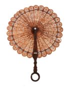 A Chinese Export tortoise shell carved 'scissor' fan, Guangzhou, circa 1815 A Chinese Export