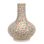 A Chinese Famille Rose 'Hundred Bats' vase A Chinese Famille Rose 'Hundred Bats' vase, the