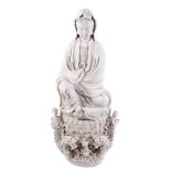 A large Chinese Dehua of Guanyin, 20th century A large Chinese Dehua of Guanyin, 20th century,