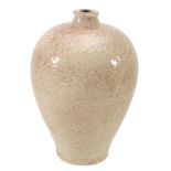An attractive stoneware meiping, with light grey-green celadon glaze and... An attractive