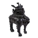 A Chinese Dog of Fo or Luduan-form Incense Burner, late 19th or 20th century A Chinese Dog of Fo