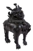 A Chinese Dog of Fo or Luduan-form Incense Burner, late 19th or 20th century A Chinese Dog of Fo