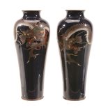 A Pair of Japanese Cloisonné Enamel Vases A Pair of Japanese Cloisonné Enamel Vases , each of