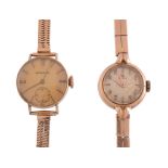 Omega, ref. 2616, an 18 carat gold wristwatch,   no. 10994731, circa 1947, manual wind movement, 17