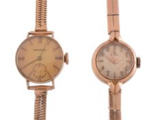Omega, ref. 2616, an 18 carat gold wristwatch,   no. 10994731, circa 1947, manual wind movement, 17